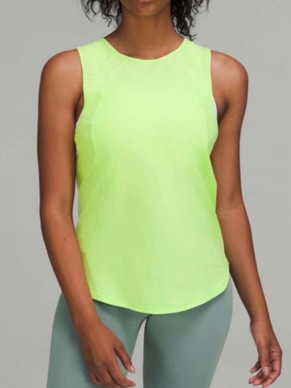 Lululemon Sculpt Tank Top (neon yellow)‎